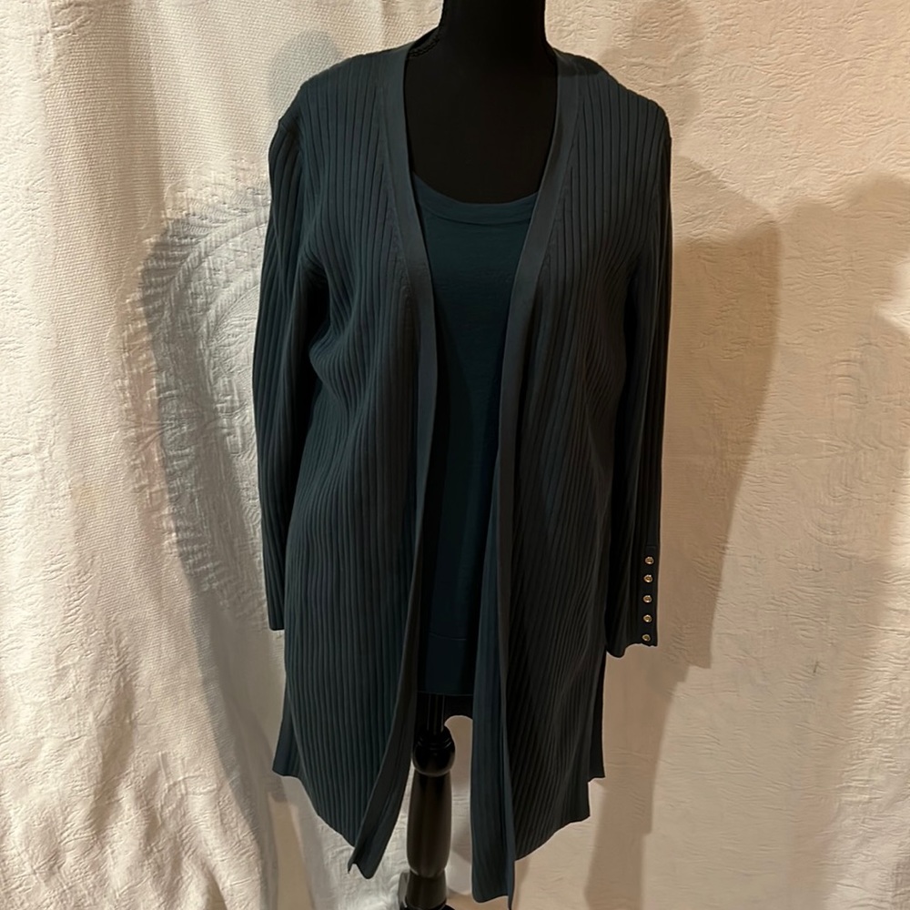 Talbots long‎ cardigan and wool sweater, size large, NWT